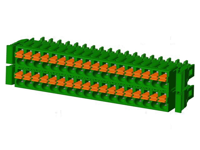 Connector: ontkoppelbare terminal strip; stekker; vrouwelijk Connector: ontkoppelbare terminal strip; stekker; vrouwelijk
